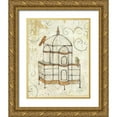 thumbnail image 1 of Tillmon, Avery 15x18 Gold Ornate Wood Framed with Double Matting Museum Art Print Titled - Bird Cage I, 1 of 4