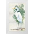 thumbnail image 1 of Tillmon, Avery 15x24 White Modern Wood Framed Museum Art Print Titled - Standing Egret II Crop, 1 of 4