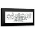 thumbnail image 1 of Tillmon, Avery 18x10 Black Modern Framed Museum Art Print Titled - Nordic Village III Horizontal, 1 of 5