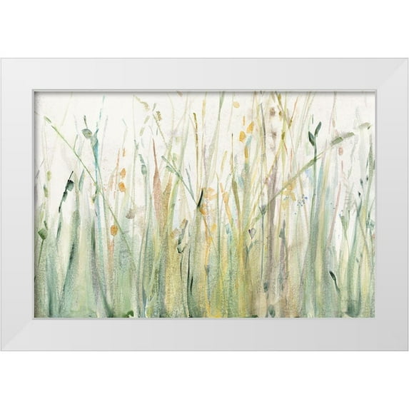 Tillmon, Avery 18x13 White Modern Wood Framed Museum Art Print Titled - Spring Grasses I