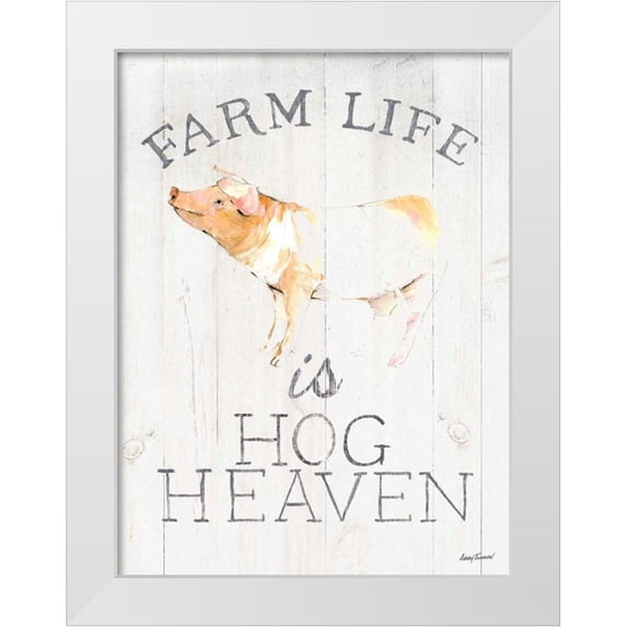 Tillmon, Avery 19x24 White Modern Wood Framed Museum Art Print Titled - Farm Life wood