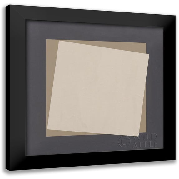 Tillmon, Avery 20x20 Black Modern Framed Museum Art Print Titled - Geo Natural Core