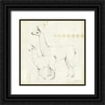 thumbnail image 1 of Tillmon, Avery 20x20 Black Ornate Wood Framed with Double Matting Museum Art Print Titled - Llama Land X, 1 of 4
