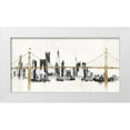 thumbnail image 1 of Tillmon, Avery 24x14 White Modern Wood Framed Museum Art Print Titled - Bridge and Skyline, 1 of 4