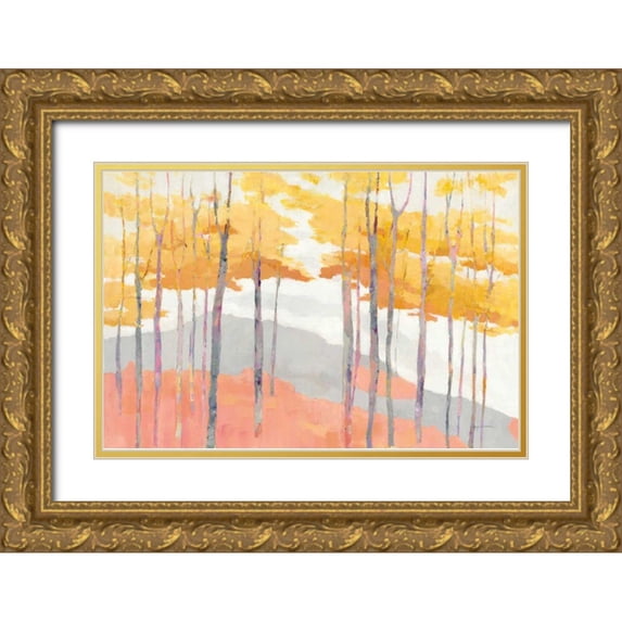 Tillmon, Avery 24x17 Gold Ornate Wood Framed with Double Matting Museum Art Print Titled - Late Wood