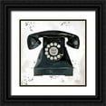 thumbnail image 1 of Tillmon, Avery 26x26 Black Ornate Wood Framed with Double Matting Museum Art Print Titled - Graffiti Telephone, 1 of 4