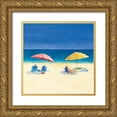 thumbnail image 1 of Tillmon, Avery 26x26 Gold Ornate Wood Framed with Double Matting Museum Art Print Titled - Day at the Beach Sq I, 1 of 4