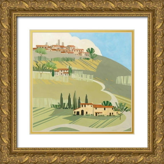 Tillmon, Avery 26x26 Gold Ornate Wood Framed with Double Matting Museum Art Print Titled - Primavera Crop
