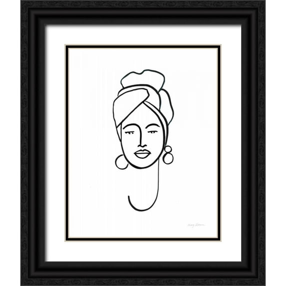 Tillmon, Avery 26x32 Black Ornate Wood Framed with Double Matting Museum Art Print Titled - Beauty II