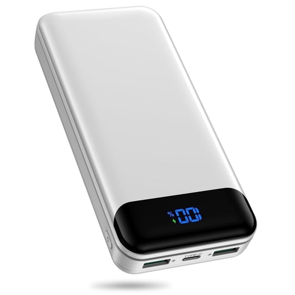 Tilnce 40000mAh Portable Power Bank, 30W PD Fast Charging External Battery Pack with 3 High-Speed Ports, Smart LED Digital Display & NTC Temperature Control, Heavy-Duty Charger for iPhone 17 16 15,
