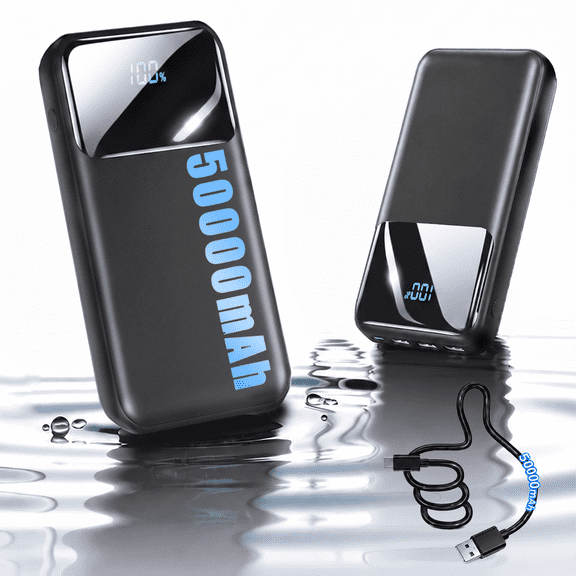 Tilnce 50000mAh Power Bank Charger - 30W PD Fast Charging for iPhone 17 Pro Max