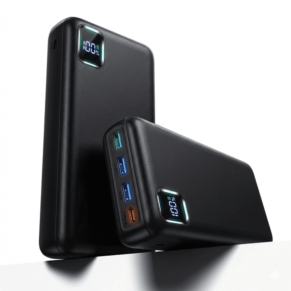 Tilnce 50000mAh Power Bank, 30W PD Fast Charging Portable Charger for iPhone 17 16 15 Pro Max, Samsung Galaxy; High-Capacity Battery Pack for Camping & Emergency