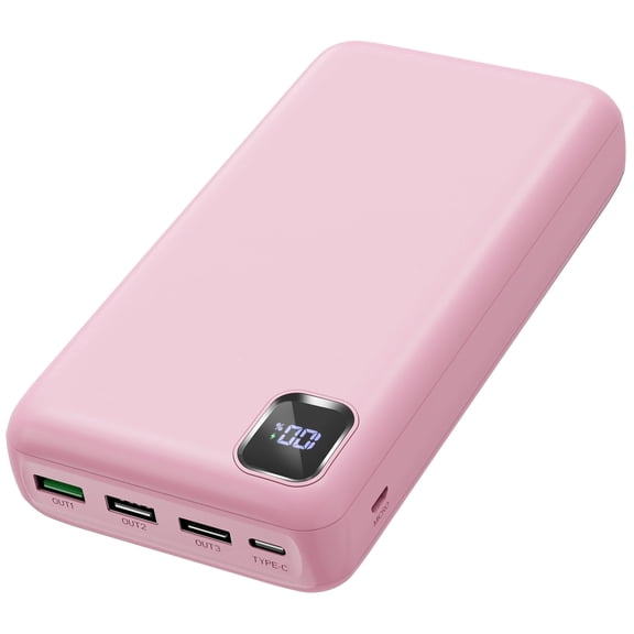 Tilnce 50000mAh Power Bank 30W PD Fast Charging Portable Charger for iPhone17Pro Max 16 15 14 13 Samsung Android High Capacity External Battery Pack with LED Camping Light for Outdoor Travel Emergenc