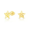 thumbnail image 1 of Tilo Jewelry 10K Yellow Gold Star Stud Post Earrings with Secure Screw-Backs | Dainty Everyday Earrings for Women & Unisex, 1 of 2