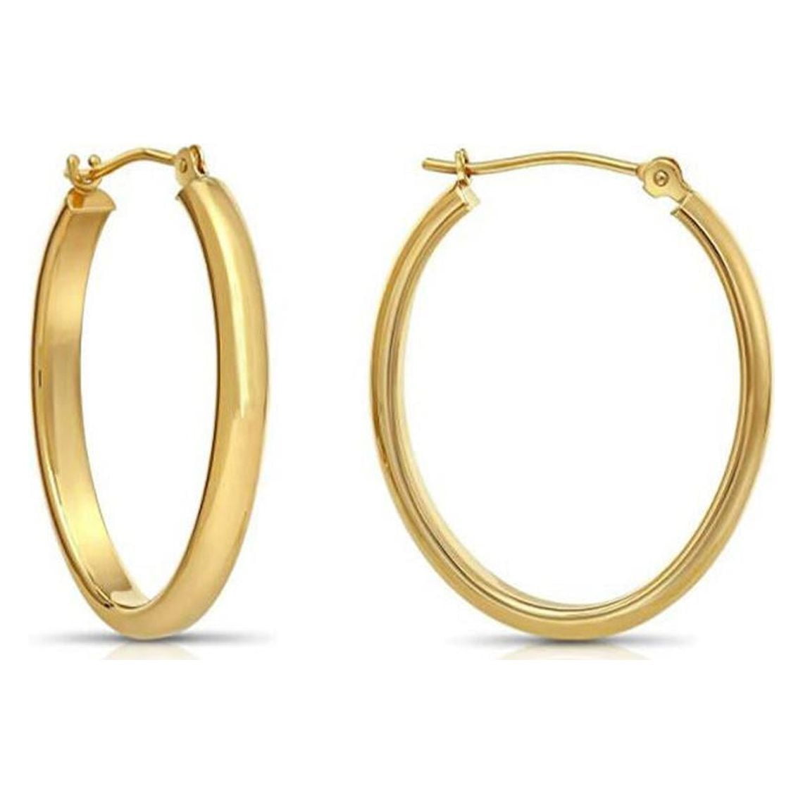 Tilo Jewelry Orecchini A Cerchio Infinito In Oro Giallo 14kt - Eleganti E Senza Fine