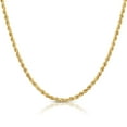 thumbnail image 1 of Tilo Jewelry 14K Yellow Gold Diamond-Cut Rope Chain Necklace with Secure Lobster Lock | 3mm - 16 Inch | Everyday Necklace for Men, Women, Unisex, 1 of 16