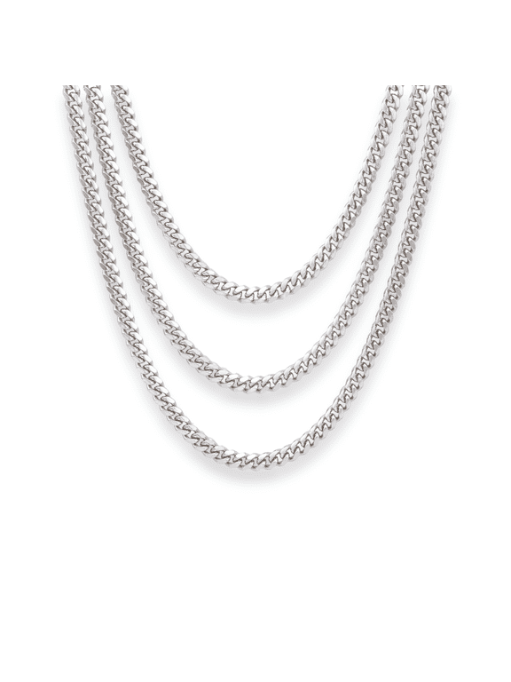 Solid 925 Sterling Silver Miami Cuban Link Chain Necklace with Secure Lobster Lock | 6mm - 22 Inch | Everyday Necklace for Men & Women