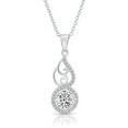 thumbnail image 1 of Tilo Jewelry Sterling Silver Infinity CZ Cubic Zirconia Pendant Necklace | 18 Inch | Women & Unisex, 1 of 5