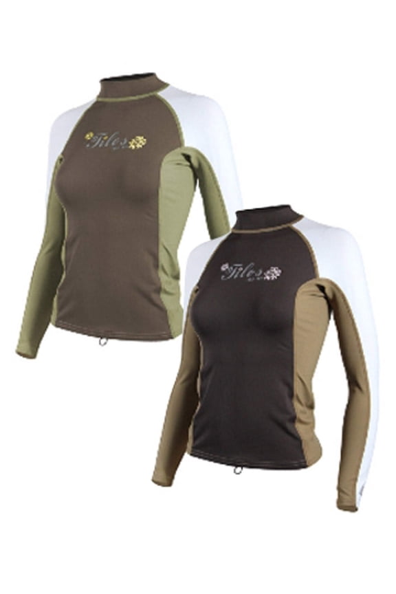 Womens 8oz Long Sleeve UV protection Rash Guard