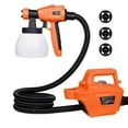 Tilswall 800W HVLP Paint Sprayer Electric Spray Gun,with 3 Nozzle Sizes