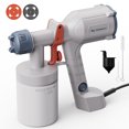 thumbnail image 1 of Tilswall HVLP Paint Sprayer, 500W Electric Spray Paint Gun with 600ML Container, 2 Nozzles & 3 Patterns, Ultra Light, Easy to Clean, for Furniture, Cabinets, Wall, Fence, Home (White), 1 of 8
