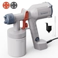 thumbnail image 1 of Tilswall Dreamer 400 HVLP Paint Sprayer, 500W Electric Spray Paint Gun with 600ML Container, 2 Nozzles & 3 Patterns, Ultra Light, Easy to Clean, for Furniture, Cabinets, Wall, Fence, Home (White), 1 of 8