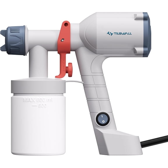 Tilswall Paint Sprayer Dreamer400 700g Ultra-Light Electric for Fence | Ideal for Beginners, Easy to Clean, Paint sprayer with 2 Nozzles & 3 Patterns for Furniture, Garden and Ceilings
