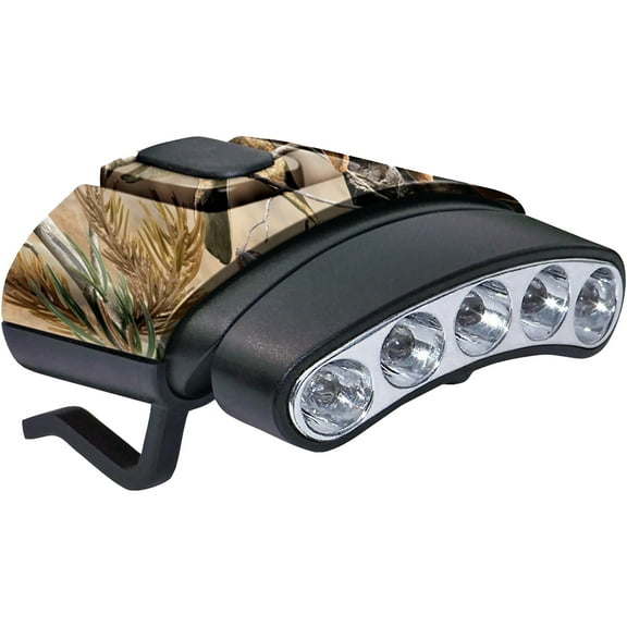 Cyclops Orion Tilt 5 LED 27 Lumens Hands Free Clip-On Cap Flashlight Headlamp - NXT CAMO BASE