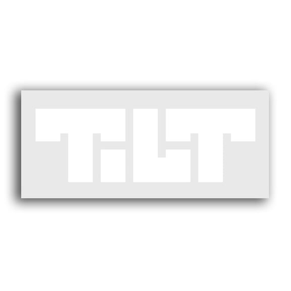Tilt Block Logo Decal Sticker