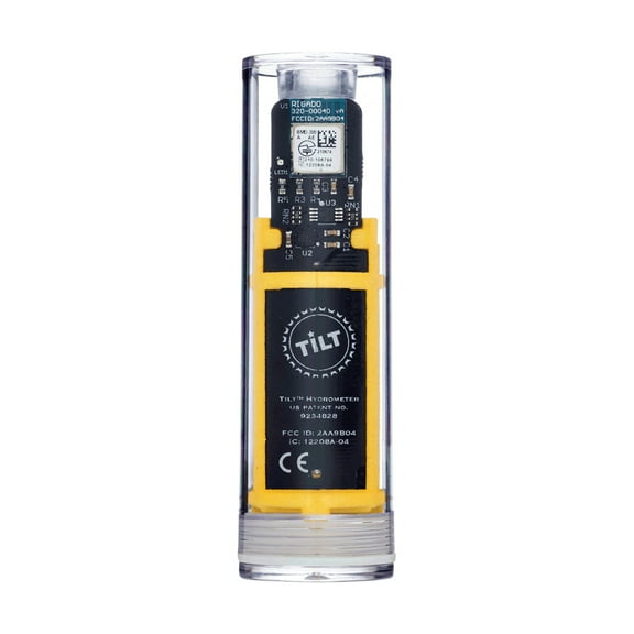 Tilt Digital Wireless Hydrometer And Thermometer For Smartphone Or Tablet (Yellow)