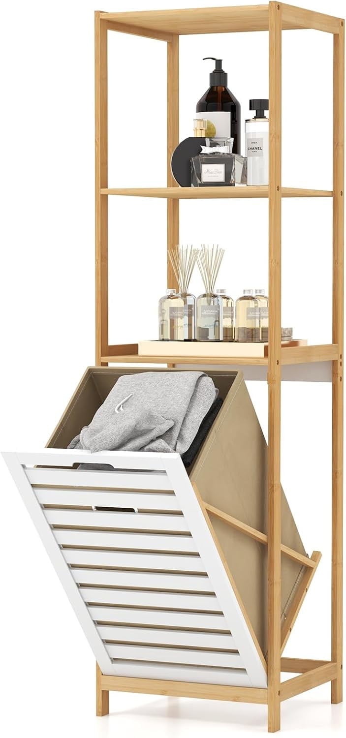 Tilt Out Laundry Hamper Laundry Hamper with 3 Tier Storage