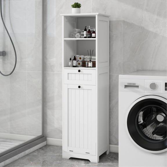 Tilt-Out Laundry Sorter / Utilizes Empty Narrow Spaces