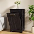 Tilt Out Trash Wooden Kitchen Trash Can with