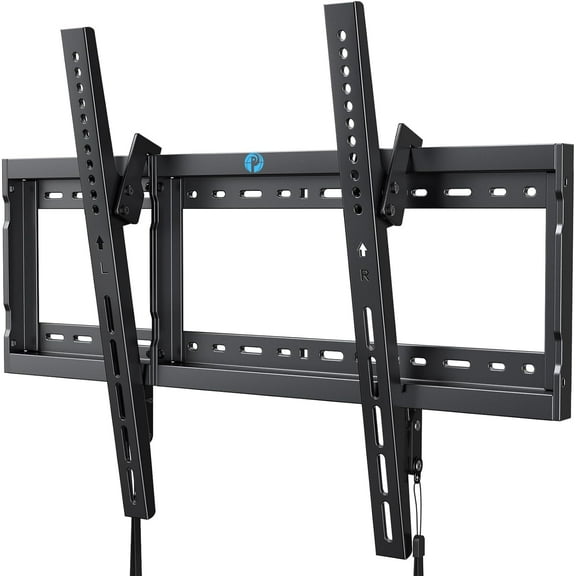Tilt TV Wall Mount Bracket Low Profile for Most 37-85 Inch LED LCD OLED Plasma Flat Curved TVs, Large Tilting Mount Fits 16"-24" Wood Studs Max VESA 600x400mm Holds up to 132lbs