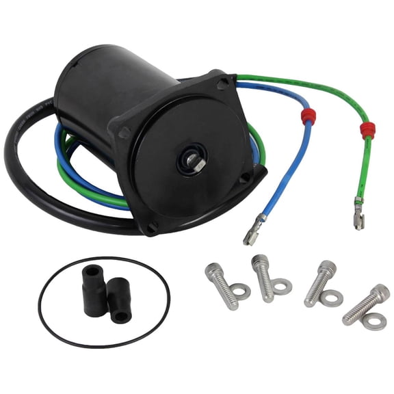12V Tilt Trim Motor Compatible with 2005-2018 Evinrude E-TEC Outboard 60 65 70 75 80 90 115 130 HP Reversible 2-Wire 4-Bolt Flat Blade OMC 5006319 5007776 5005756 Quicksilver 8M6007529