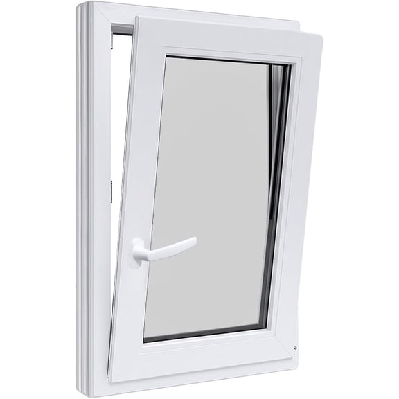 Tilt & Turn Casement Basement Window - Left Inswing, 32"W x 42"