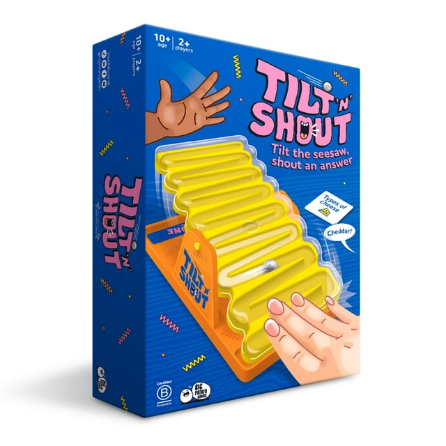 Tilt 'n' Shout A Speedy Family Board Game for Adults and Kids, Best