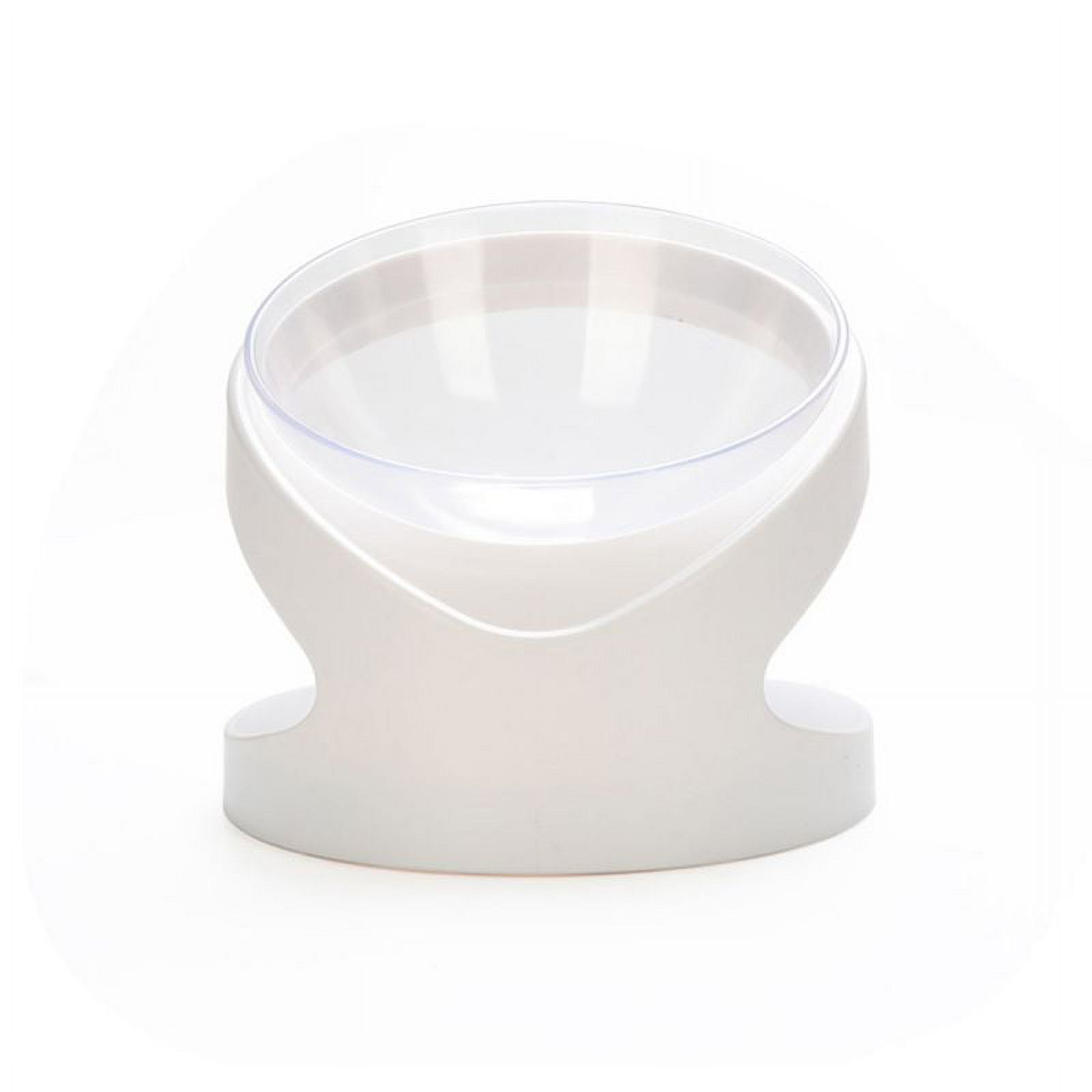 AYADA Raised Cat Food Bowl, Stainless Steel Cat Dish For Food Water Anti Vomiting Elevated With Stand Ergonomic Lifted Slanted Tilted 15 Angle Metal Single Kitty Kitten Wet Food Bowl
