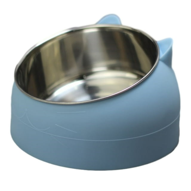 Tilted Cat Food Bowls,15°Slanted Cat Feeder Bowl Orthopedic Cat Bowl