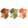thumbnail image 1 of Tilted Elevated Cat Bowl for Cats and Dogs Protects Cervical Vertebravels High Feeding Bowl, 1 of 7