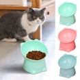thumbnail image 1 of Tilted Elevated Cat Food Bowl | Anti-Vomiting Raised Pet Feeder | 15° Slant Design, Stress-Free Eating, 100% Recycled Plastic | For Cats & Small Dogs | Easy Clean, Non-Slip, Promotes Digestion, 1 of 7
