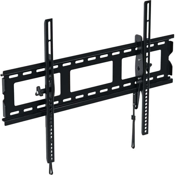 Tilting TV Wall Mount Bracket for 37" to 80" Displays up to 130lbs- Universal Low Profile Design w/ 10 Degree Tilt - Premium TV Mount Perfect for OLED & QLED