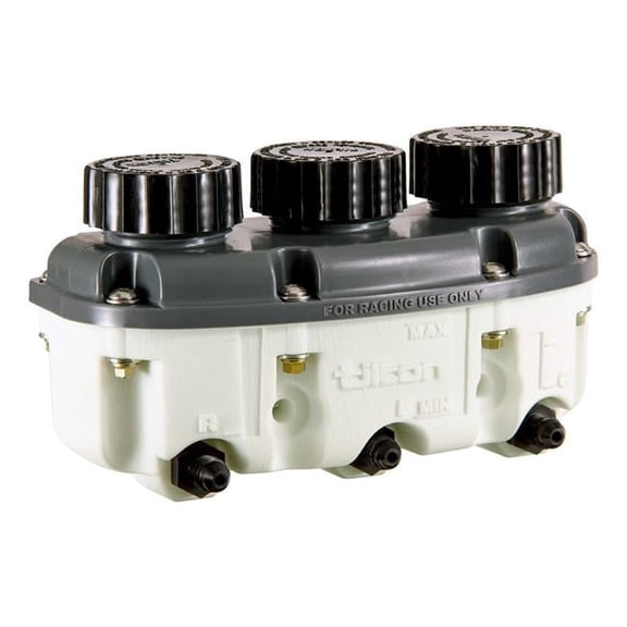 Tilton 4AN Plastic 3-Chamber Low Profile Reservoir
