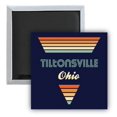 Tiltonsville Ohio 2.5 x 2.5Inch Fridge Retro Design