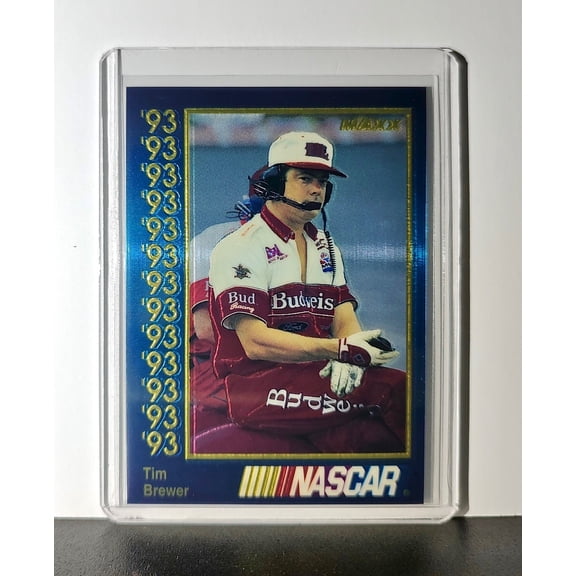 Tim Brewer 1993 Maxx Premier Plus Racing #130 NASCAR Card Junior Johnson