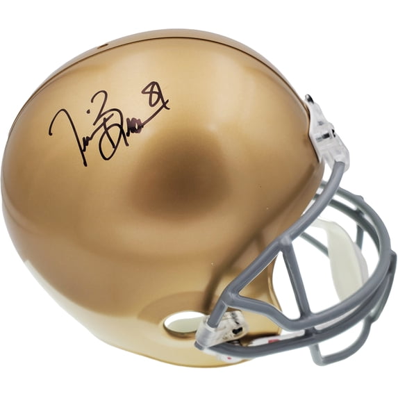 Tim Brown Autographed Notre Dame Fighting Irish Full Size Replica Helmet Beckett BAS 189389