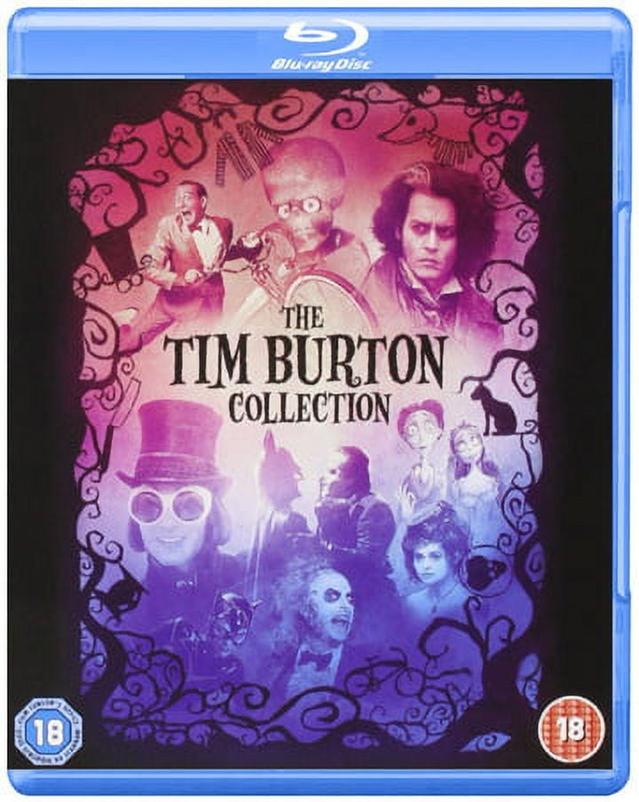 Tim Burton Collection - 8-Disc Box Set ( Batman / Batman Returns / Beetlejuice / Mars Attacks! / Pee-wee's Big Adventure / Charlie and the Chocolate Fact [ Blu-Ray, Reg.A/B/C Import - United Kingdom ]