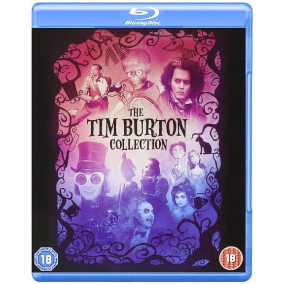 Tim Burton Collection - 8-Disc Box Set ( Batman / Batman Returns / Beetlejuice / Mars Attacks! / Pee-wee's Big Adventure / Charlie and the Chocolate Fact [ Blu-Ray, Reg.A/B/C Import - United Kingdom ]