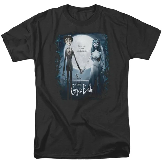Tim Burton Corpse Bride Movie Poster Mens Unisex T-Shirt, Available in Sm to 6x
