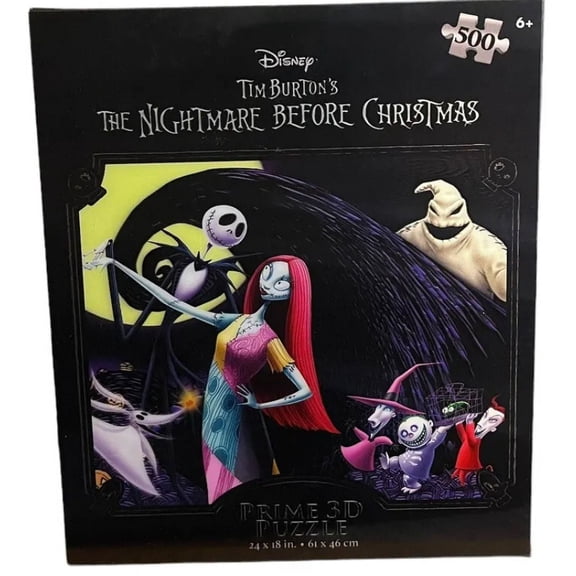 Tim Burton The Nightmare Before Christmas Prime 3D 500 piece puzzle